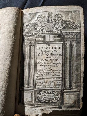 Lot 799 - The Holy Bible containing the Old Testament and the New