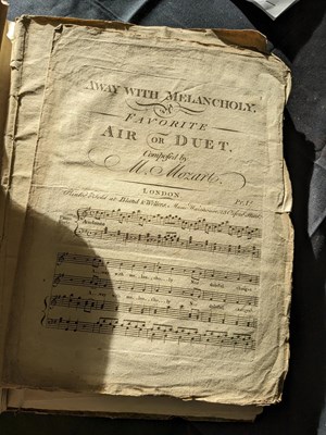 Lot 758 - A folio album of private bound 18th & 19th Century sheet music and others