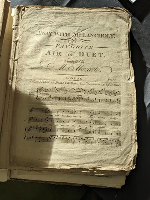 Lot 758 - A folio album of private bound 18th & 19th Century sheet music and others