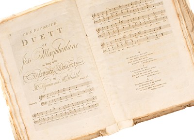 Lot 758 - A folio album of private bound 18th & 19th Century sheet music and others