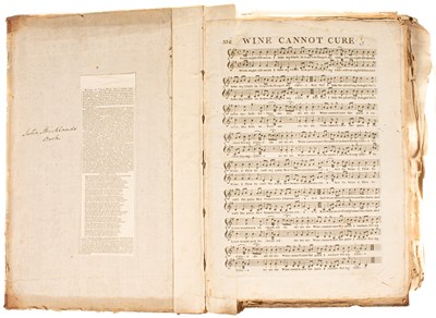 Lot 758 - A folio album of private bound 18th & 19th Century sheet music and others