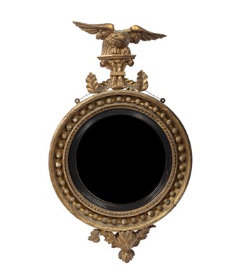 Lot 576 - A Regency convex mirror