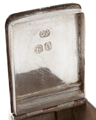 Lot 10 - A George III silver nutmeg grater