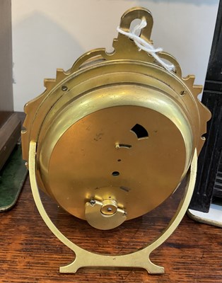 Lot 741 - A Dent gilt metal strut clock