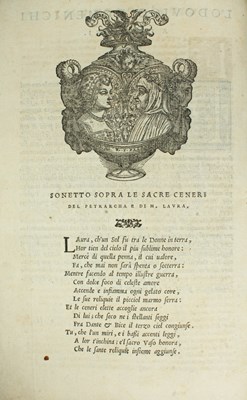 Lot 16 - Petrarca (Francesco) Il Petrarcha