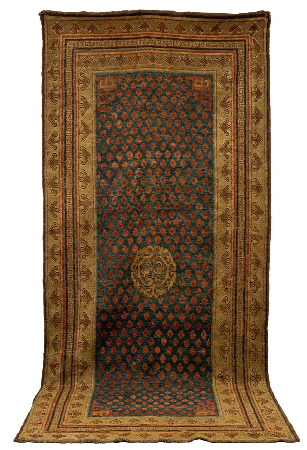 Lot 296 - A Khotan long rug