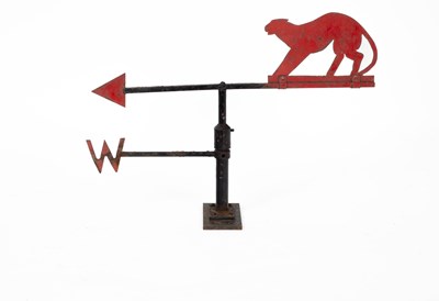Lot 5 - A painted metal weathervane