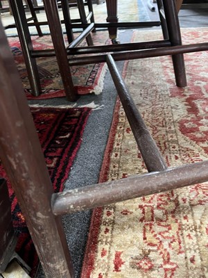 Lot 672 - A set of eight 19th Century mahogany Cockpen chairs