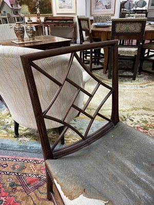 Lot 672 - A set of eight 19th Century mahogany Cockpen chairs