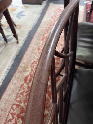 Lot 672 - A set of eight 19th Century mahogany Cockpen chairs