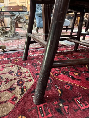 Lot 672 - A set of eight 19th Century mahogany Cockpen chairs