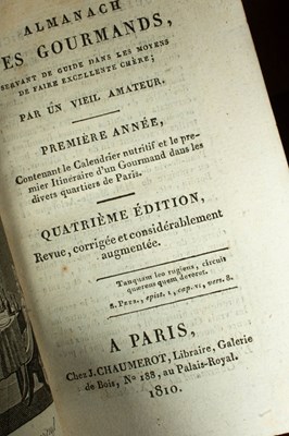 Lot 48 - Reyniere (Alexandre Balthazar Laurent de la) Almanach des Gourmands