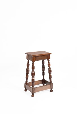 Lot 683 - A 19th Century oak jointed pedestal stand