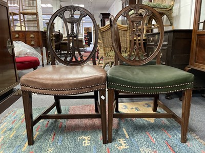 Lot 484 - Ten late 18th Century style mahogany dining chairs