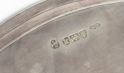 Lot 25 - A George III silver teapot and stand