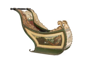 Lot 45 - A Dutch child's sleigh