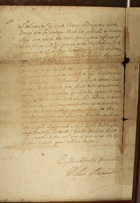Lot 520 - William III, King of England (1689-1702) Signed Autograph letter