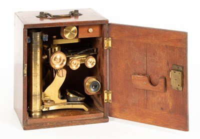 Lot 727 - A late 19th Century microscope