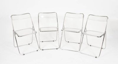 Lot 590 - Style of Giancarlo Piretti (1940-) for Castelli four 'Pila' folding chairs