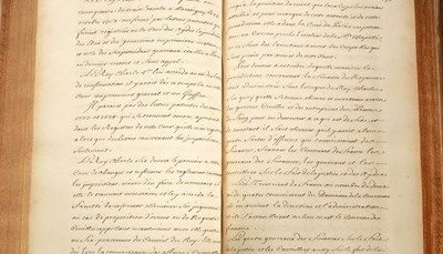 Lot 590 - France: Territorial planning - Manuscript Mémoires [des Intendants] sur les Généralités