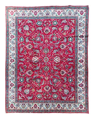 Lot 421 - A Tabriz Carpet