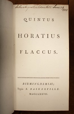 Lot 443 - Baskerville: Horatius Flaccus (Quintus), [Opera]