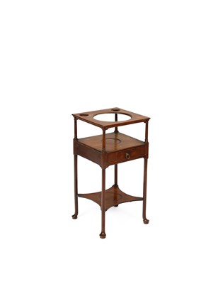 Lot 737 - A George II mahogany washstand