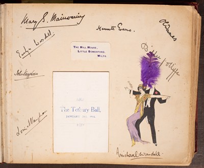 Lot 481 - An early 20th Century scrap book