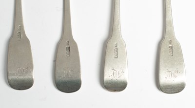 Lot 71 - A set of six Irish silver table forks