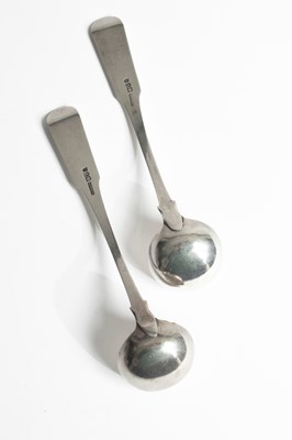 Lot 8 - A pair of George III silver ladles