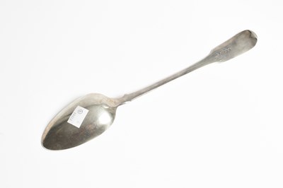 Lot 9 - A George III silver gravy spoon