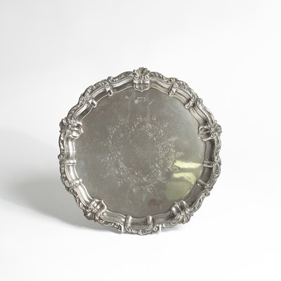 Lot 44 - A silver salver