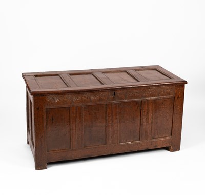 Lot 366 - A 17th Century oak coffer