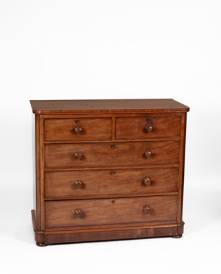 Lot 364 - A Victorian mahogany chest of drawers