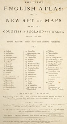 Lot 261 - Bowen (Emmanuel) The large English Atlas