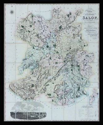 Lot 403 - Greenwood (C & J) Map of the County of Salop