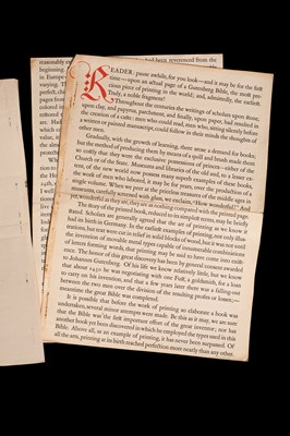 Lot 401 - Leaf of the Gutenberg Bible, Mainz, circa 1455
