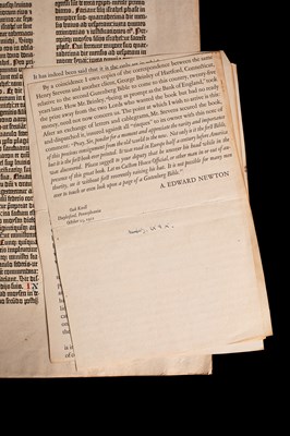 Lot 401 - Leaf of the Gutenberg Bible, Mainz, circa 1455