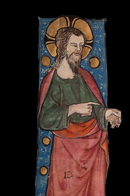 Lot 434 - Christ, in a large initial [Italy (Naples), circa 1325]