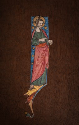 Lot 434 - Christ, in a large initial [Italy (Naples), circa 1325]