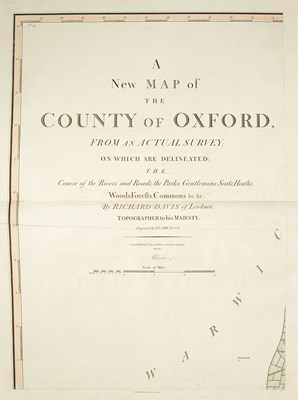 Lot 414 - Davis (Richard) A New Map of the County of Oxford from an Actual Survey