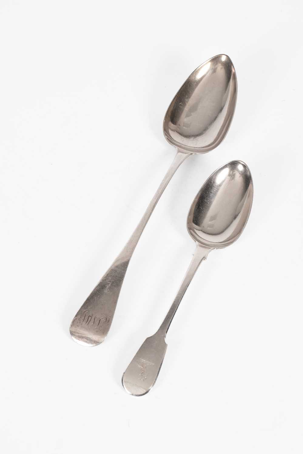 Lot 44 - A George III silver serving spoon
