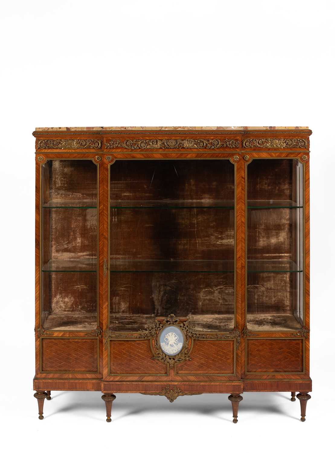 Lot 294 - A Louis XVI style kingwood vitrine