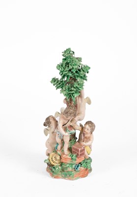 Lot 75 - A Derby porcelain figure group