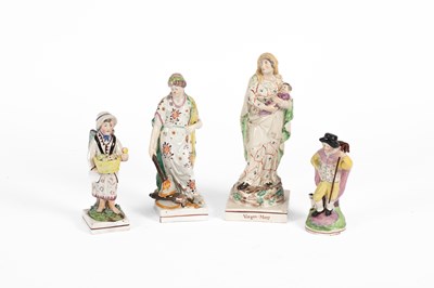 Lot 79 - Four pearlware figures
