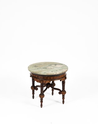 Lot 298 - A Continental circular marble topped occasional table