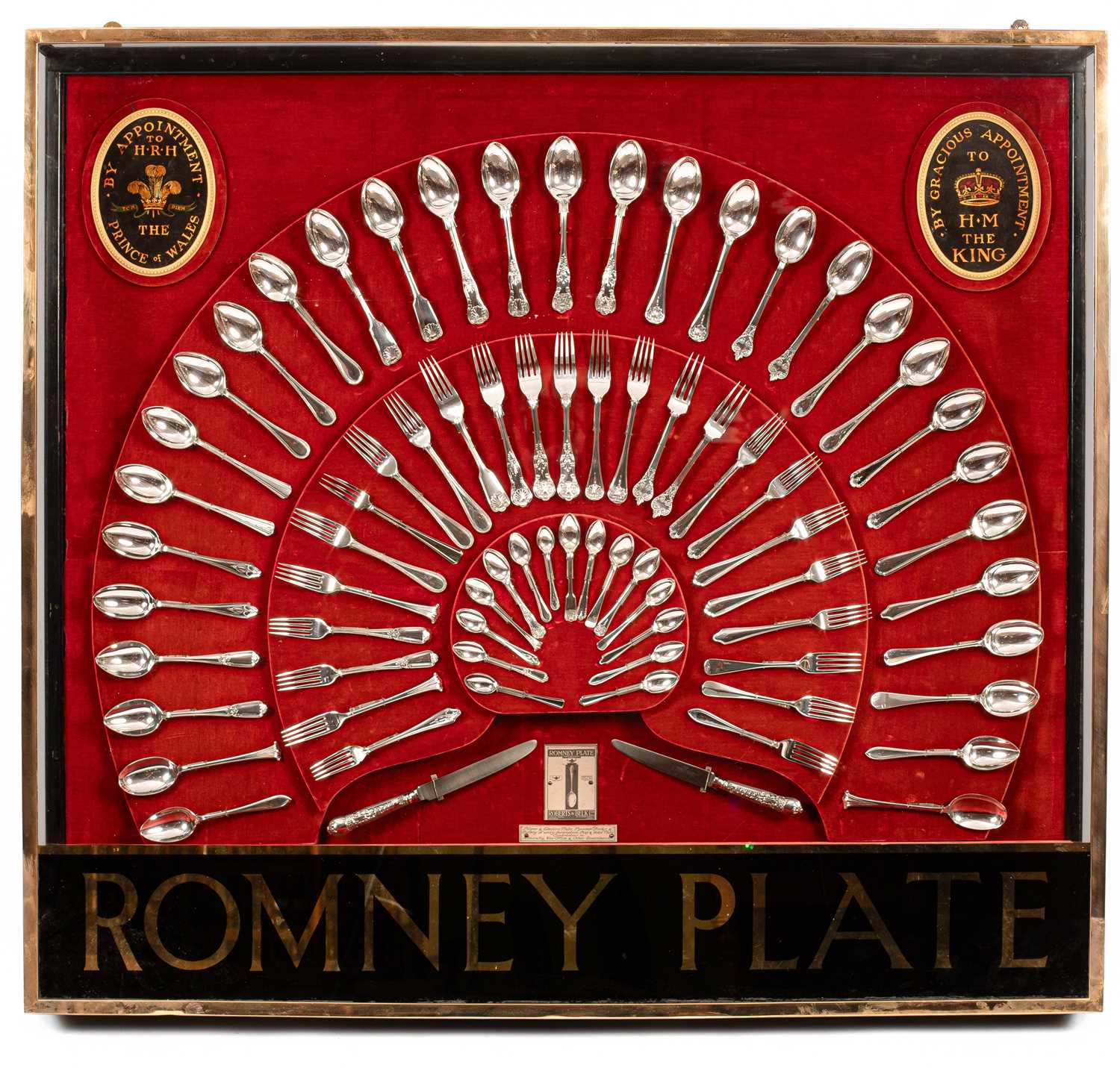 Lot 55 - A Romney Plate sales display case