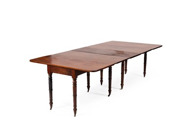 Lot 609 - A late Regency mahogany dining table