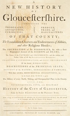 Lot 275 - Rudder (Samuel) A New History of Gloucestershire