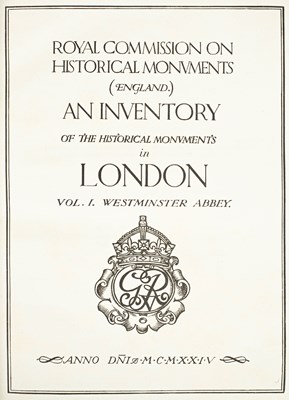 Lot 289 - Royal Commission for Historical Monuments